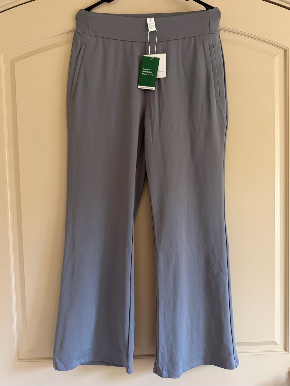 HALARA Light Gray Boot-Cut Pull-On Pants